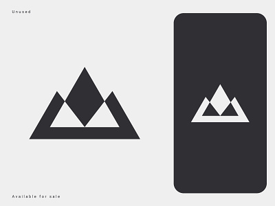 Letter M + Mountain Logo Concept