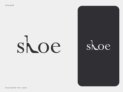 Female heels shoe Logo Concept
