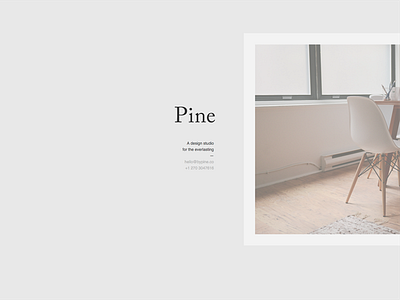 bypine.co Website minimal neutral website