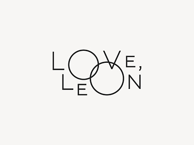 Love, Leon logo idea custom type logo