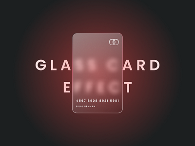 Glass Card Effect