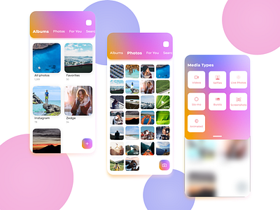 Gallery adobexd apple br colors design gallery ios madewithadobexd photos ui ux