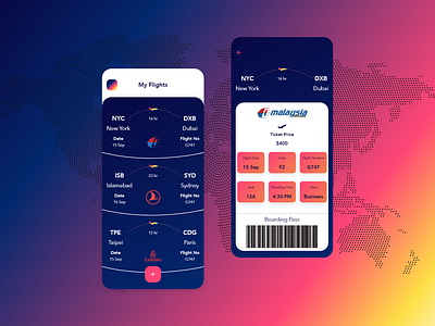 Boarding Pass adobexd boarding boardingpass clients flights madewithadobexd plane projects ui ux