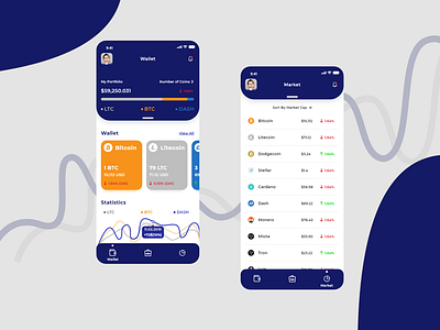 Cryptocurrency Wallet adobexd br clients crypto madewithadobexd ui uidesign ux wallet