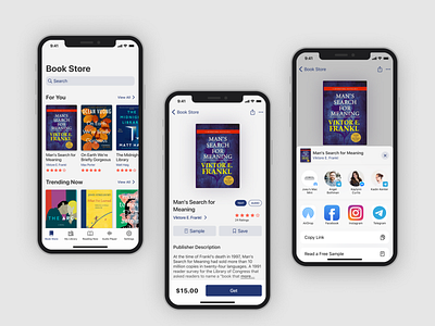 Daily UI #010 - Social Share bookreaderapp books app bookstoreapp daily ui daily ui challenge daily ui day 10 design mobile app mobile app design ui design ux design web design