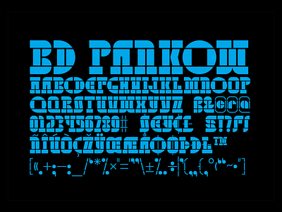 BD Pankow Font berlin font stencil typeface