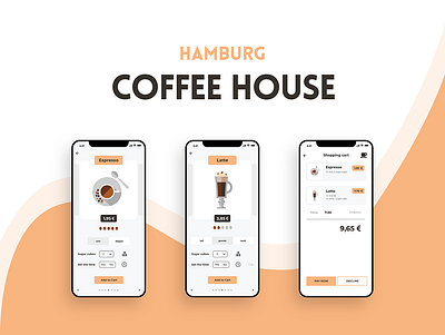 Coffee House Hamburg adobe photoshop adobe xd app app design beginner coffee coffee house design ui ui design ux ux design