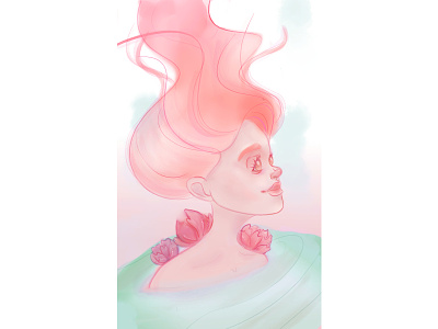 Mermaid character character colorful gradient illustraion illustration mermaid