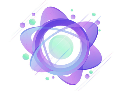 Cosmic geometry circle cosmic element geometry logo planet purple