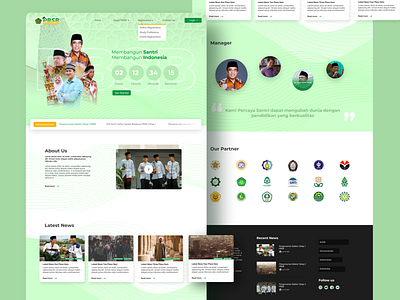Website PBSB Kementerian Agama front end indonesia lading page ministry product design santri scholarship ui ux website