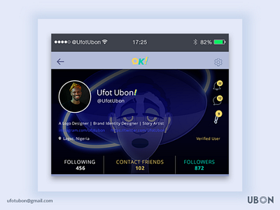 OK! Chat | App Screen ui ux app prototype design