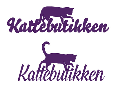 Further testing on a logo cat logo typography