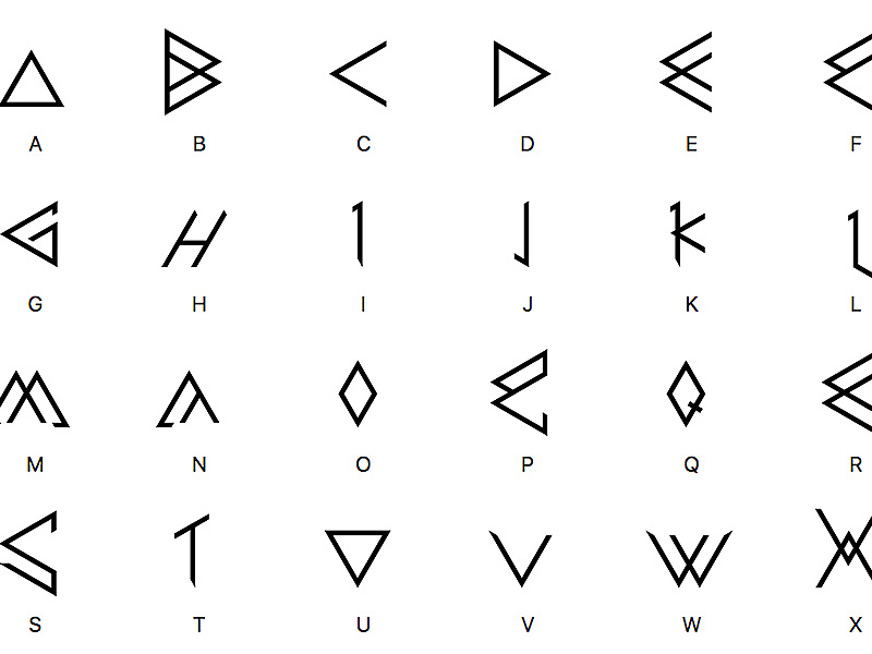 Playing around with Glyphs by eirik pettersen on Dribbble