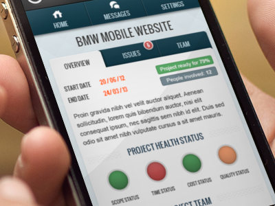 Mobile App for project management