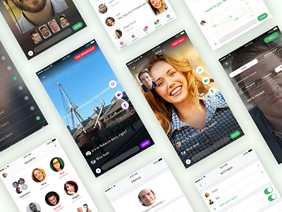 ICQ redesign challenge app ios messenger mobile streaming video white