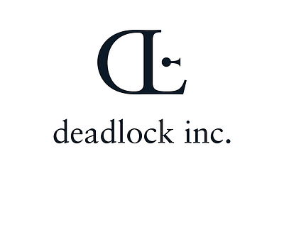 Deadlock Inc branding design flat identity illustration lettering logo minimal type typography