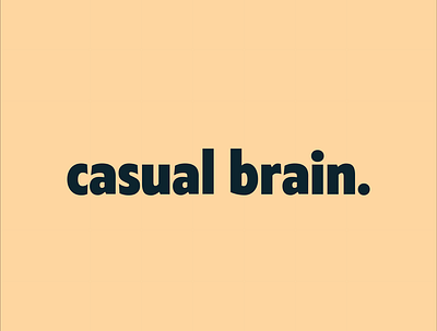 casual brain logo exploration branding design flat identity illustrator lettering logo minimal type typography