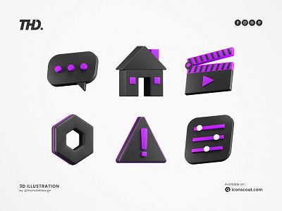 User Interface 3D Icon Pack