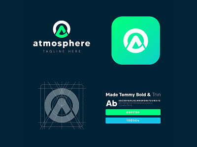Atmosphere Logo ao ao initial ao logo ao logo design atmosphere atmosphere logo initials letter ao