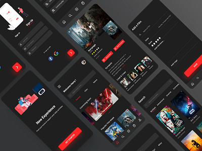 Movie List App design movie ui ux