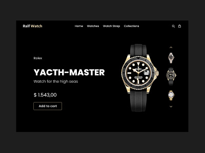 Watch Store ui ux watch web