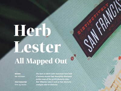 Digest piece on Herb Lester digest