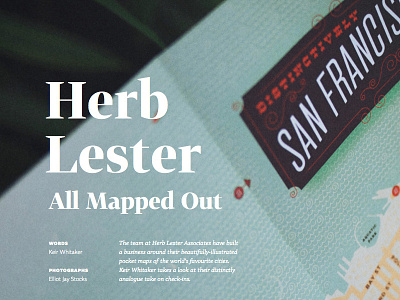 Digest piece on Herb Lester