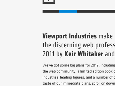 Viewport Industries website, tease 4
