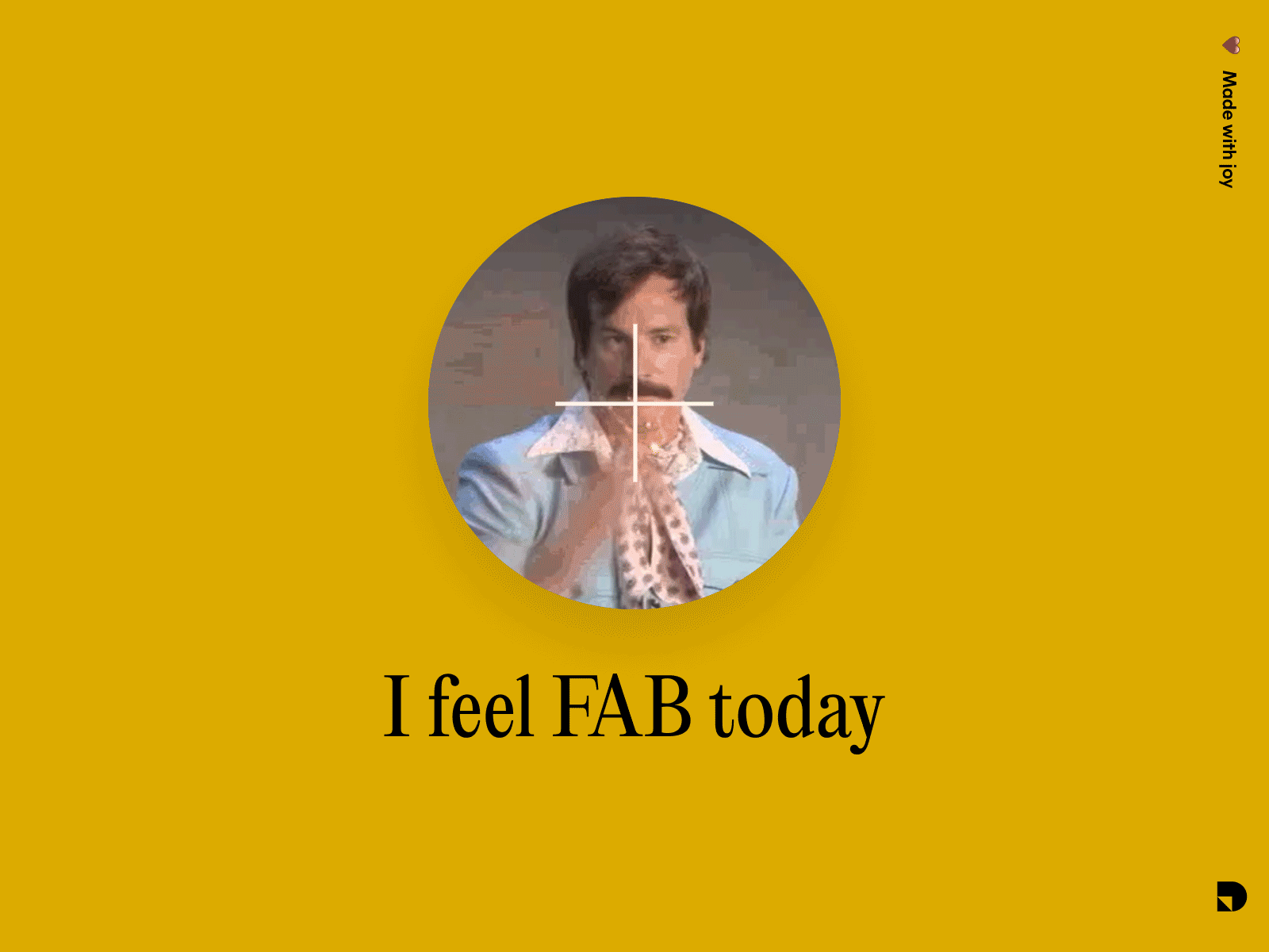 I feel FAB today branding daily editorial new fab gif illustration material design meme typography