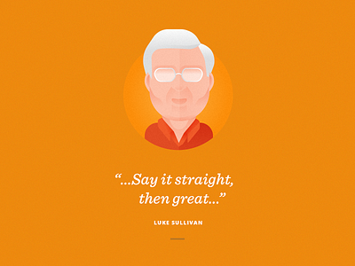 Luke Sullivan Quote illustration sentinel texture