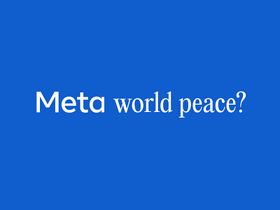 Meta world peace