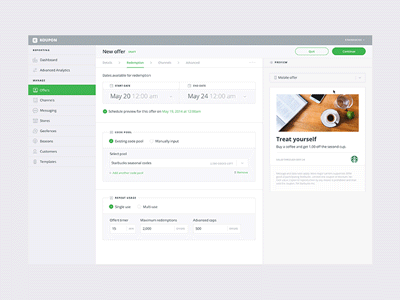 New Offer animation dashboard open sans principle ui ux web app