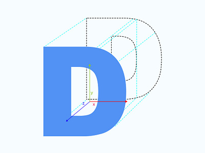 D Is For Dimension 36daysoftype alphabetdesign dailyart digitalart dimension