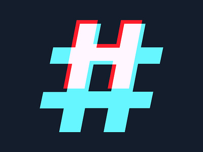 H Is For Hashgtag 36daysoftype alphabetdesign design illustration