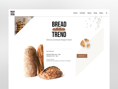 Web Design Feature: Bread Trend web web design webdesign website website design