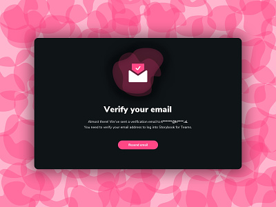 Email verification modal ui ui design ux visual design