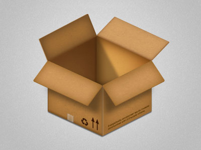 Cardboard Box box cardboard icon photoshop