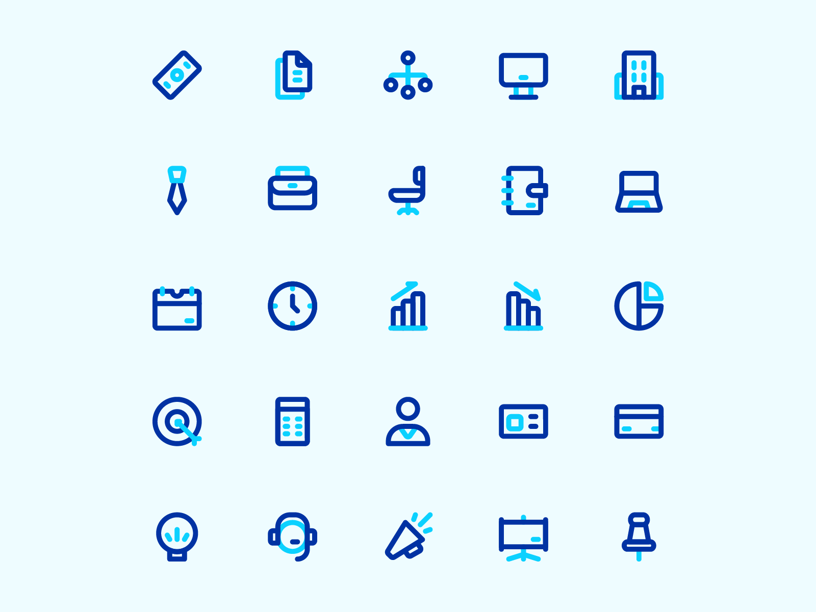 Business and Develoment Icon Set by Kamaroz Shidiq on Dribbble