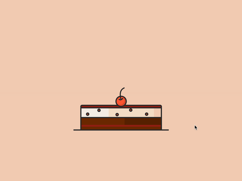 Interactive Cake with anime.css