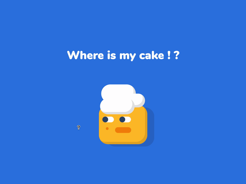CSS Hover, Active Animation – Where Is My Cake!?