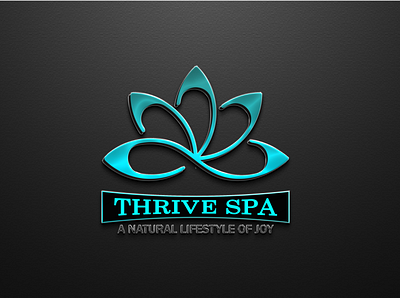 Thrive Spa Logo Design branding business logo canva design canva logo design fiverr logo freelancer graphic design illustration logo minimalist logo thrive spa logo design vector logo