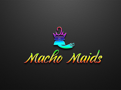 Macho Maids Logo Design branding business logo canva design canva logo fiverr logo freelancer graphic design logo macho maids logo design minimalist logo vector logo