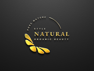 Natural Organic Beauty Logo Design branding business logo canva design canva logo design fiverr logo freelancer graphic design illustration logo minimalist logo vector logo