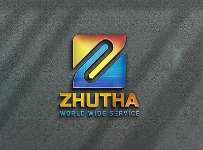 Zutha World Wide Service Logo Design branding business logo canva design canva logo design fiverr logo freelancer graphic design illustration logo minimalist logo vector logo