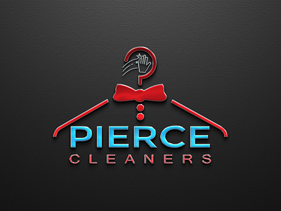 Pierce Cleaners Logo Design branding business logo canva design canva logo design fiverr logo freelancer graphic design illustration logo minimalist logo pierce cleaners logo design vector logo