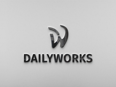 DailyWorks Logo Design branding business logo canva design canva logo design fiverr logo freelancer graphic design illustration logo minimalist logo vector logo