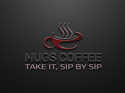 Mugs Coffee Logo Design branding business logo canva design canva logo design fiverr logo freelancer graphic design illustration logo minimalist logo mugs coffee logo design vector logo