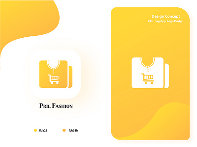 colthing App Logo - PRIL FASHION app design applogo colthingapp ecommerce app fashion app fashion logo uidesign