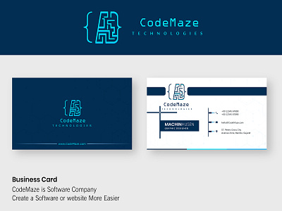 Business Card Of CodeMaze Technologies