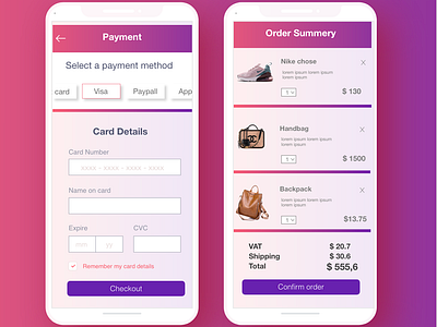 Daily UI challenge #002 Credit card checkout